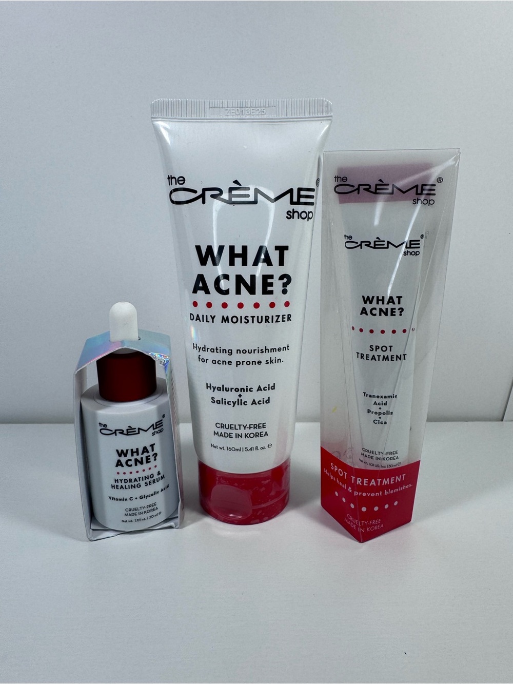What Acne? Daily Moisturizer, Spot Treatment & Serum Set - NEW!!